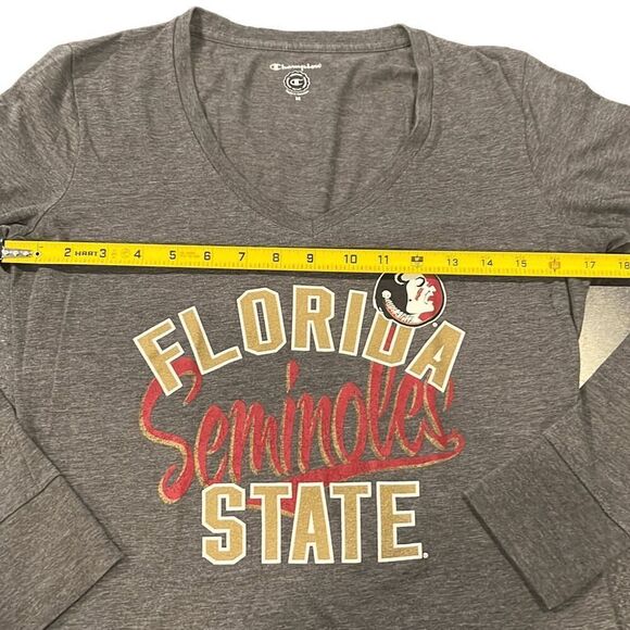 FSU Florida Seminoles State tee gray size M - Picture 2 of 4